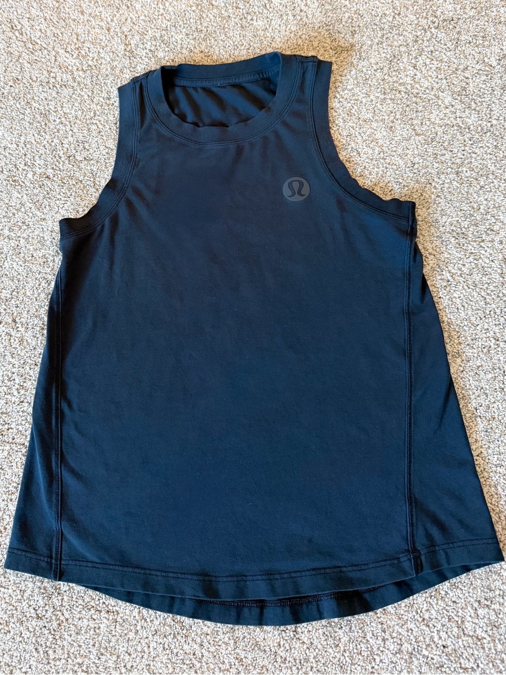 lululemon Black Logo Athletic Tank Top Small (4)